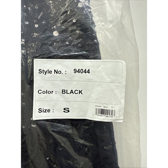 Mac Duggal Size Small 94044 Black Cape Back Fringe Beaded Robe Cocktail Dress - Picture 7 of 8